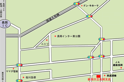 地図　長岡支店アクセスマップ